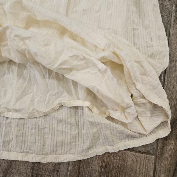 Able Dress Womens Size S Jane Maxi Local Global Antique Yellow White Tiered - Picture 8 of 14